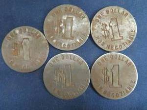 lot 71 image: ANTIQUE TOKENS  MINE PAY TOKEN