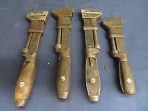 lot 72 image: ANTIQUE WRENCHES