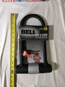 Bell 12.5 Long U-Lock Anti-Theft for Bike Frame  Real Wheel Hardened Steel Keys BRAND NEW