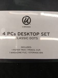 4 Piece Desktop Set Organizer