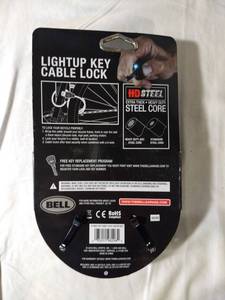 Bell Key Cable Bike Lock 8 mm 6 ft Extra Thick Level 3 Security Steel Core Black