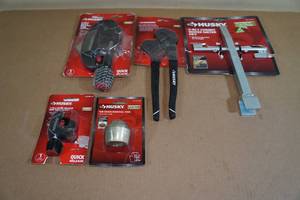 Assorted Husky Tools -Water Meter Key, Tube Cutter, Pliers