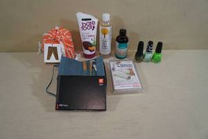 Assorted Personal Care -SM Lounge Pants, Argan Oil, Foot Lotion, China Glaze Nail Polish