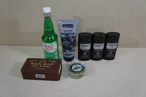 Assorted Personal Care -Dusk Deodorant, Gel Mask, Man Bar Soap, Lime Shave Soap