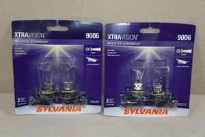 2 Packs Sylvania Xtravision Halogen Lamps -9006