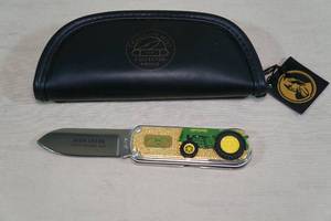 Franklin Mint John Deere Collectors Stainless Steel Pocket Knife