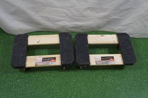 2 Hardwood 4 Wheel Dollys
