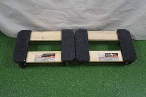 2 Hardwood 4 Wheel Dollys