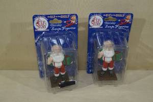 2 Elf on The Shelf Santa Figurines Christmas Tree Ornaments