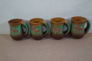 4 Cape Shore Moose Hand Warmer 18oz Mugs