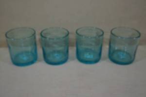 4 New Artland 14oz Tuquoise Drinking Glasses