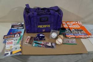 Minnesota Sports Memorabilia -Wheaties Boxes, Magazines, Pins, Bag, Watch