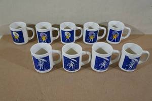 9 Vintage Morton Salt Coffee Mugs