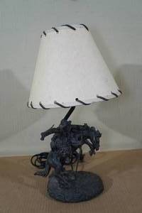 Vintage Western Cowboy Table Lamp