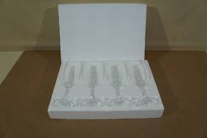 Set of Four Crystal Flutes