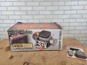 New BADLAND 12,000 LB Electric Winch w Wireless Remote Control - Model 68142