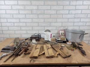 Antique Wood Planes, Files, Hand Tools, Vintage Western Electric Ammeter and More