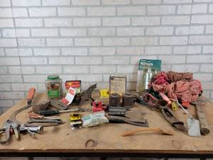 Putty Knives, Garden Tools, Splitting Wedge, Shop Rags and More