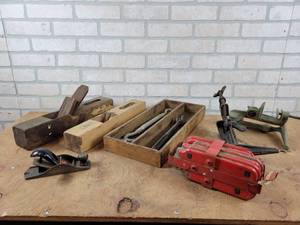 Antique Block Planes, Emergency Markers, Blade Sharpening Clamps and More