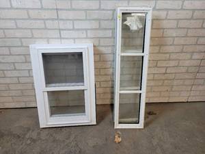 (2) Windows - 27 x 18 and 37-34 x 9-34