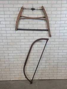 Antique Buck Saw and Large Tree Saw - NO SHIPPING