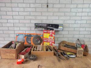 New 7-14 Saw Blades, Saw Horse Brackets, Socket tray Organizers, Cut off Blades and More