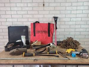Pry Bars, Tire Chains, Large Maul Head and More - NO SHIPPING