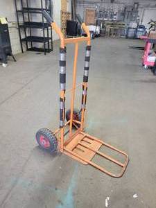 lot 661 image: 2-Wheel Dolly, Pneumatic Tire w Larger Base - NO SHIPPING