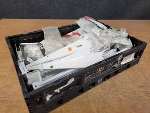 lot 707 image: Large Lot of Closet Maid Shelf Brackets, Hardware and More - would go really good w Lots 689 & 690