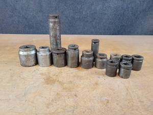 lot 762 image: Large Lot of Assorted 34 Drive Sockets - From 2-38 to 78