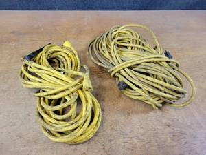 lot 766 image: (2) Heavy Duty Extension Cords