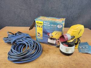 lot 767 image: Wagner Power Painter Plus and 123 Heavy Duty Extension Cord
