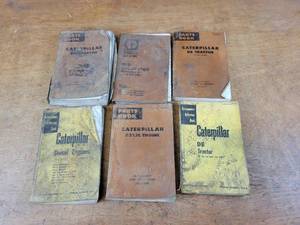 lot 781 image: (6) Caterpillar Parts & Service Manuals