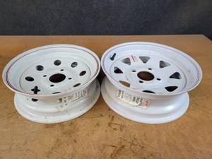 lot 804 image: New Trailer Tire Rims, 12 and 13