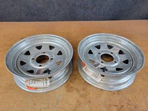 lot 805 image: (2) New 12 Trailer Tire Rims