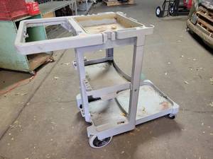 lot 808 image: Poly Utility Cart - Great for the Garage - NO SHIPPING