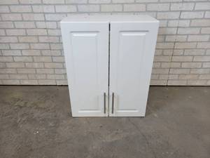 lot 814 image: White Wall Cabinet - 30 x 24 x 12 - NO SHIPPING