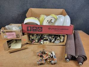 lot 905 image: Large Lot of Outlets, Light Switches, PEX Fittings and Ceiling Lights - NO SHIPPING