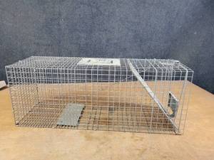 lot 908 image: HAVAHART Live Animal Trap - Approx. 32 x 12 x 10 - NO SHIPPING