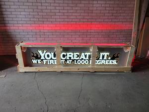 lot 642 image: NEW LED Outdoor Sign - Approx. 86 x 19 x 6 - LED Lighting - NO SHIPPING