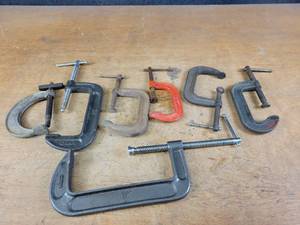lot 847 image: (7) C-Clamps, Up to 8