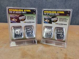 lot 894 image: (2) New 2-Packs of Stainless Steels Truck Pop-Up Anchor Points