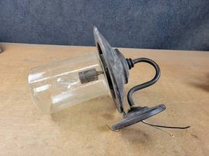 lot 1023 image: Outdoor Wall Light w Glass Enclosure - Approx. 11 Diameter