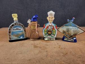 lot 1068 image: (4) Vintage Liquor Decanters - Jim Beam and More - NO SHIPPING
