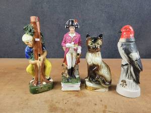 lot 1080 image: (4) Vintage Liquor Decanters - Grenadier Soldier Series, Jim Beam and More - NO SHIPPING