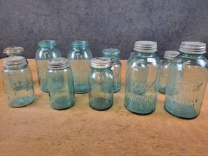 lot 1097 image: (11) Antique Ball  Atlas Mason Jars - NO SHIPPING