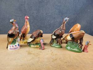 lot 1101 image: (6) Vintage Wild Turkey Liquor Decanters - NO SHIPPING