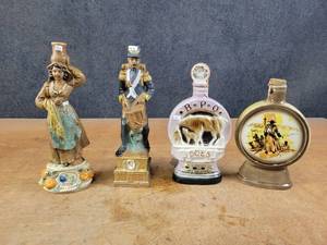 lot 1102 image: (4) Vintage Liquor Decanters - NO SHIPPING