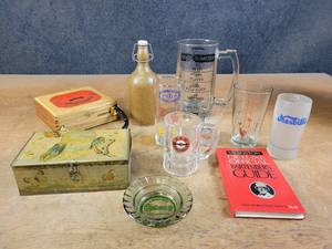 lot 1109 image: Nesbitts Glass, A&W Mug, Bartenders Guide and More - NO SHIPPING