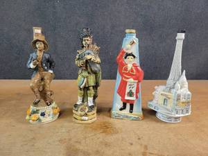 lot 1122 image: (4) Vintage Liquor Decanters - NO SHIPPING